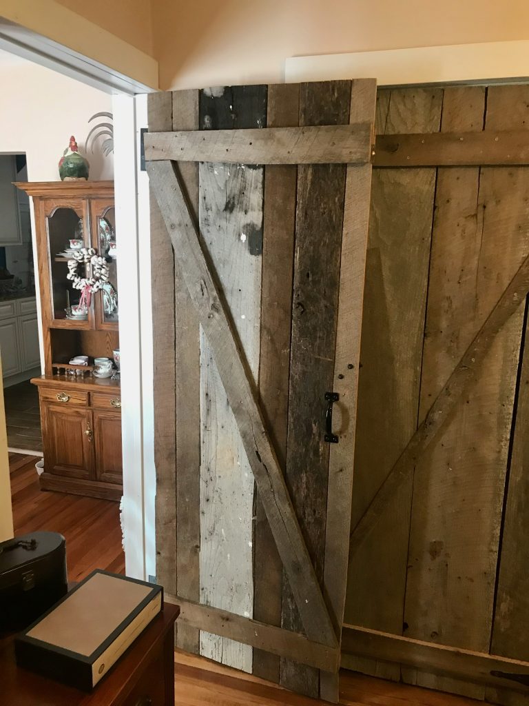 Old barn wood doors