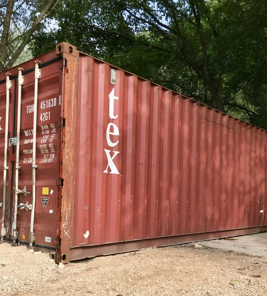Big Red storage shipping container